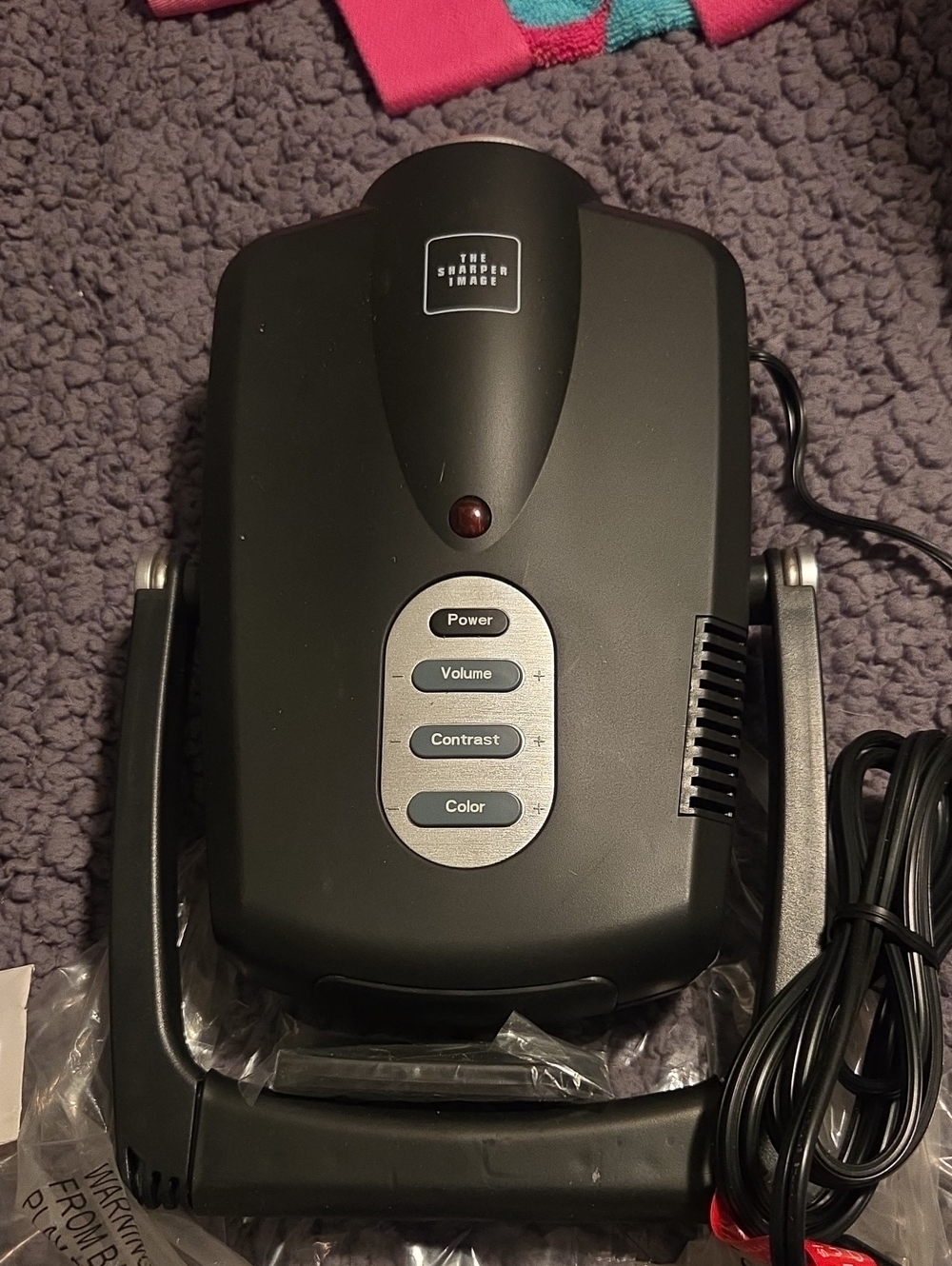 The Sharper Image Black Digital Projector - Power/Volume/Contrast/Color Controls